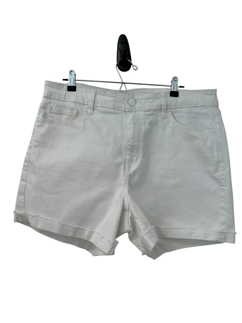 Torrid Feel the Fit White Denim Jean Shorts